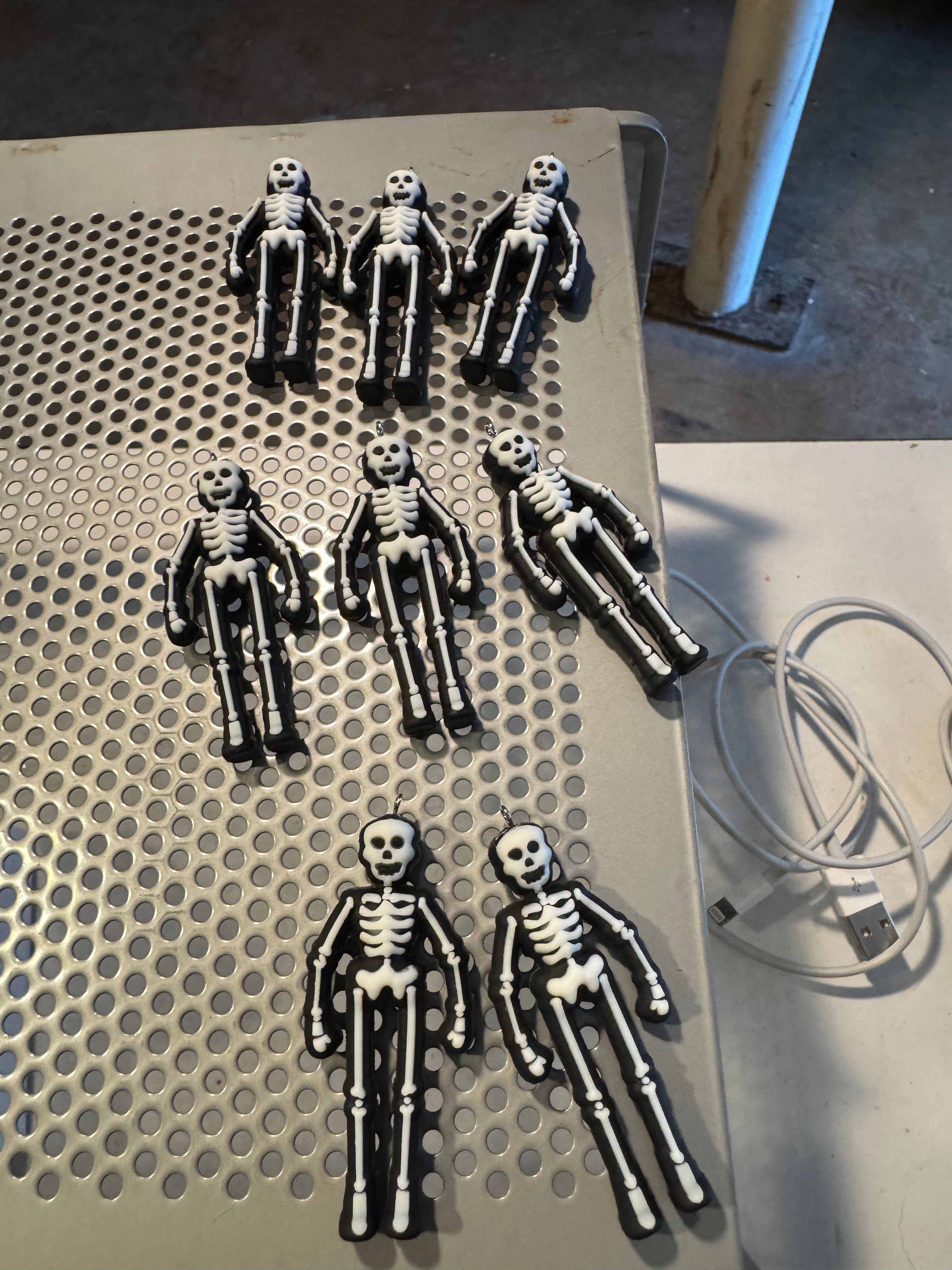 Skeleton earrings