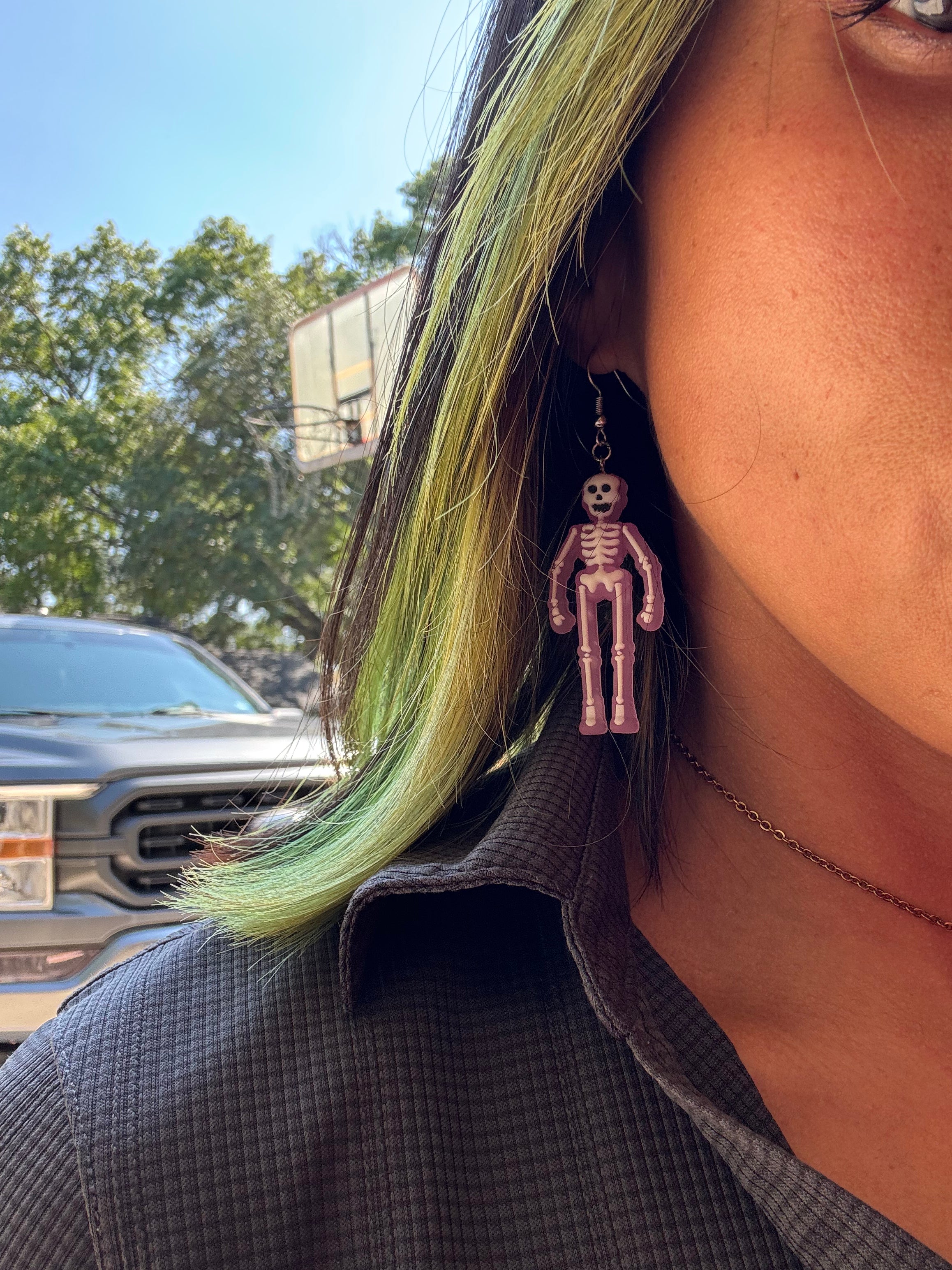 Skeleton earrings